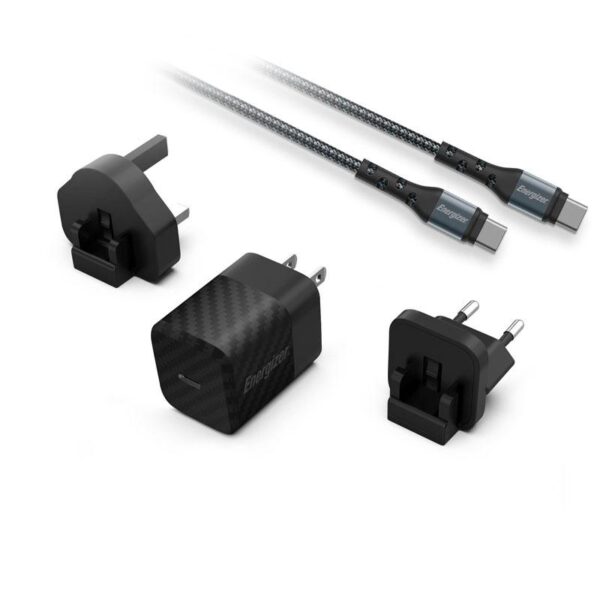 Energizer Power Wall Charger 20W 3 Plugs Black