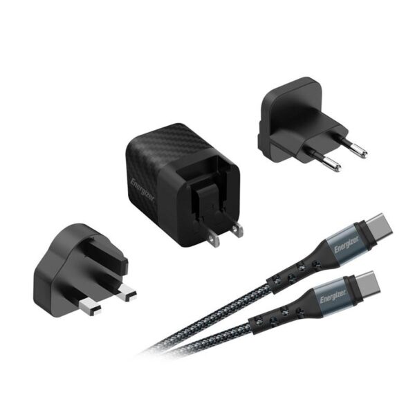 Energizer Power Wall Charger 20W 3 Plugs Black