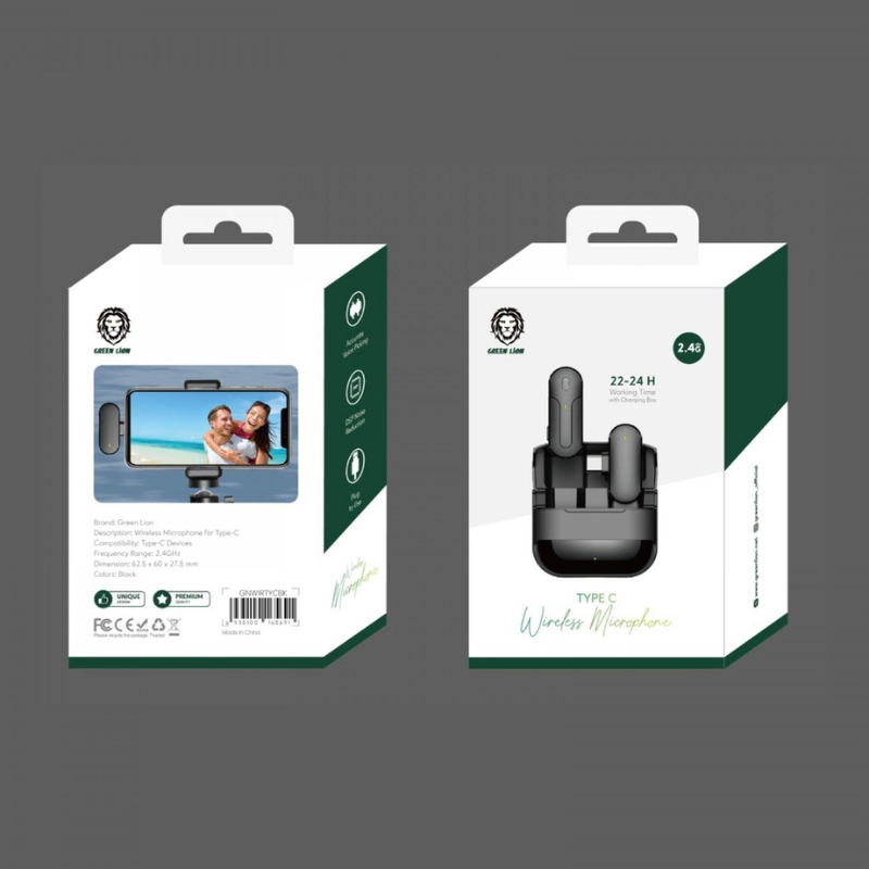 Untitled design – 2025-11-06T102605.617 Green Lion Microphone Wireless Bluetooth with Type C Connector - Image 4