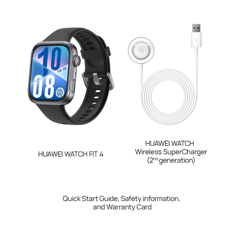 Untitled design – 2025-11-15T115757.086 HUAWEI WATCH FIT 4 Smart Watch – 1.82" AMOLED Display, 100+ Sports Modes, Emotional Wellbeing Assistant, 10-Day Battery Life, Fitness & Health Tracker, iOS & Android Compatible – Black - Image 6